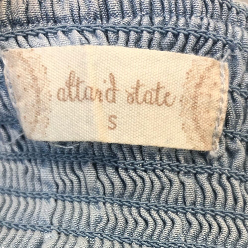 Altar’d State denim ruffle jumper romper - Picture 9 of 10